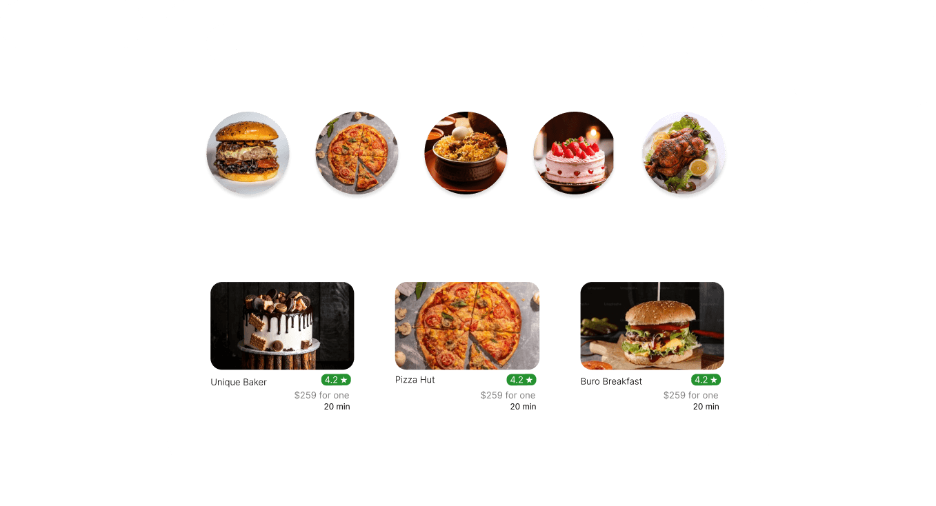 menu showcase